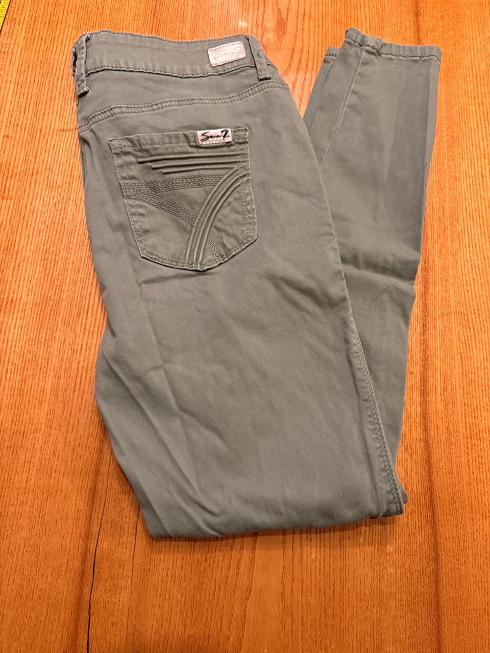 Seven7 Women’s Skinny Jeans in Sage Green